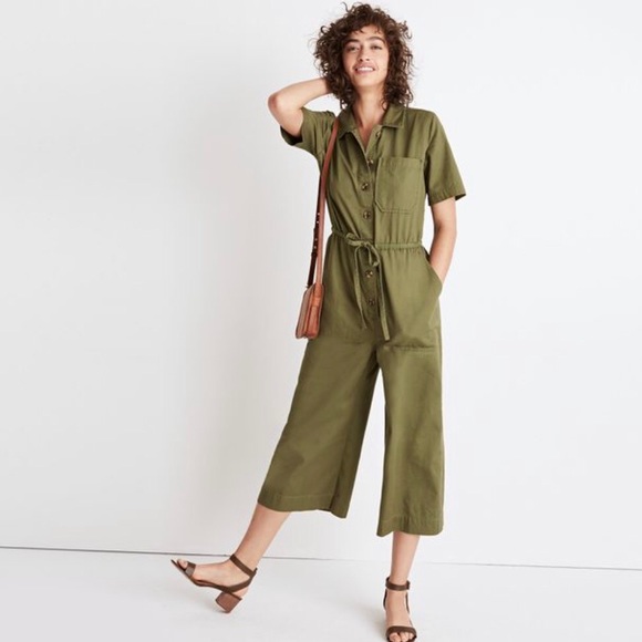 Madewell Pants - *PRICE DROP* Madewell wide leg green jumpsuit
